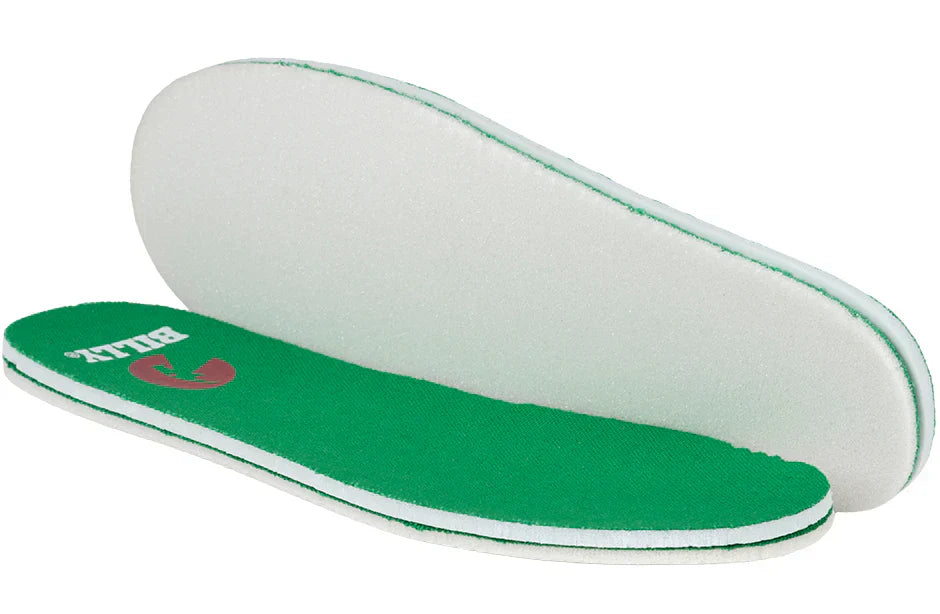 Billy Footwear (Toddlers) - Green/White CS Canvas Shoes feature removable green and white insoles, highlighting their adaptive design for easy accessibility and comfort.