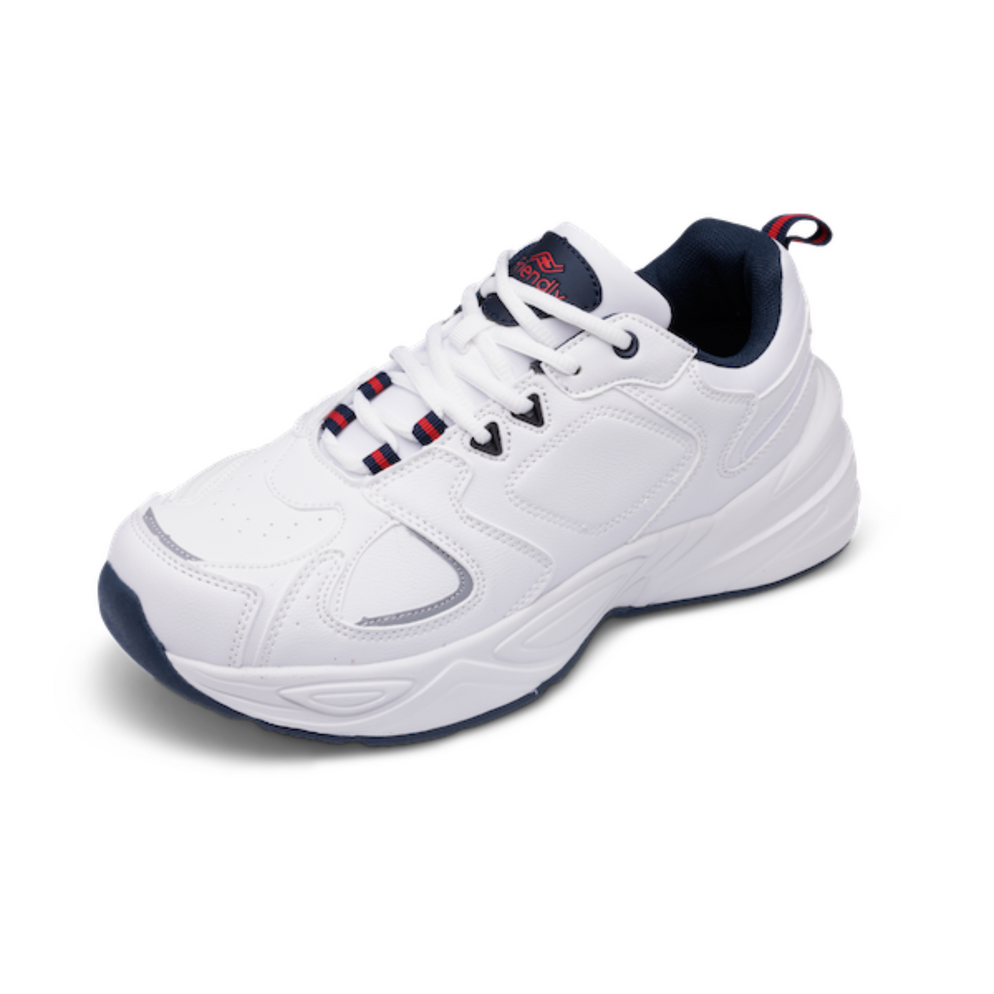 Mens - White Friendly Shoes Tenease Trainer