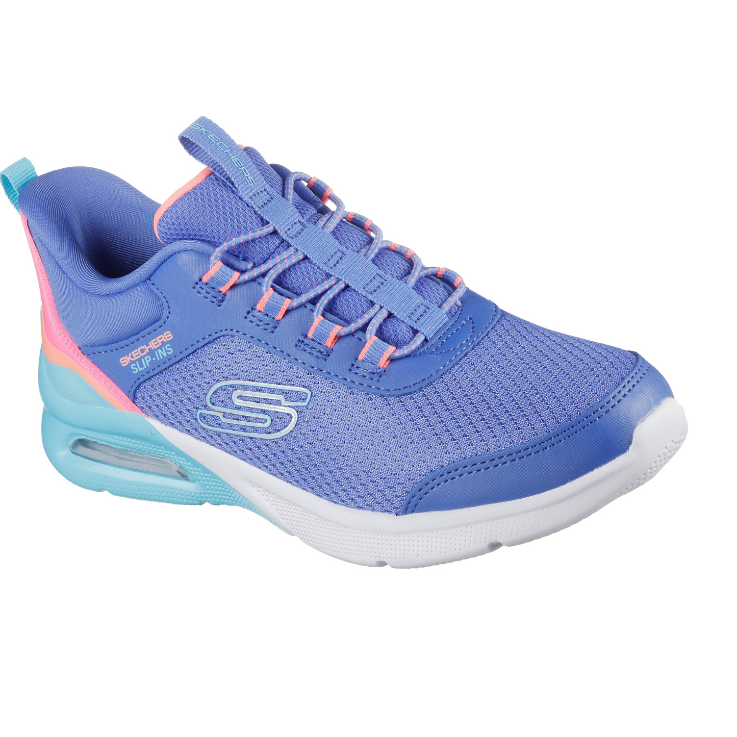 Kids - Blue Multi-colour Skechers Slip-ins  Microspec Max