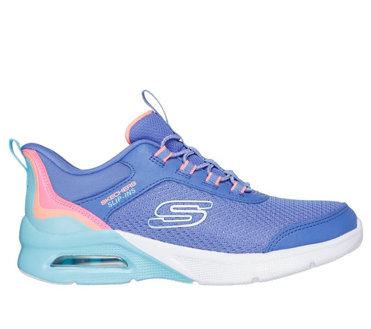 Kids - Blue Multi-colour Skechers Slip-ins  Microspec Max