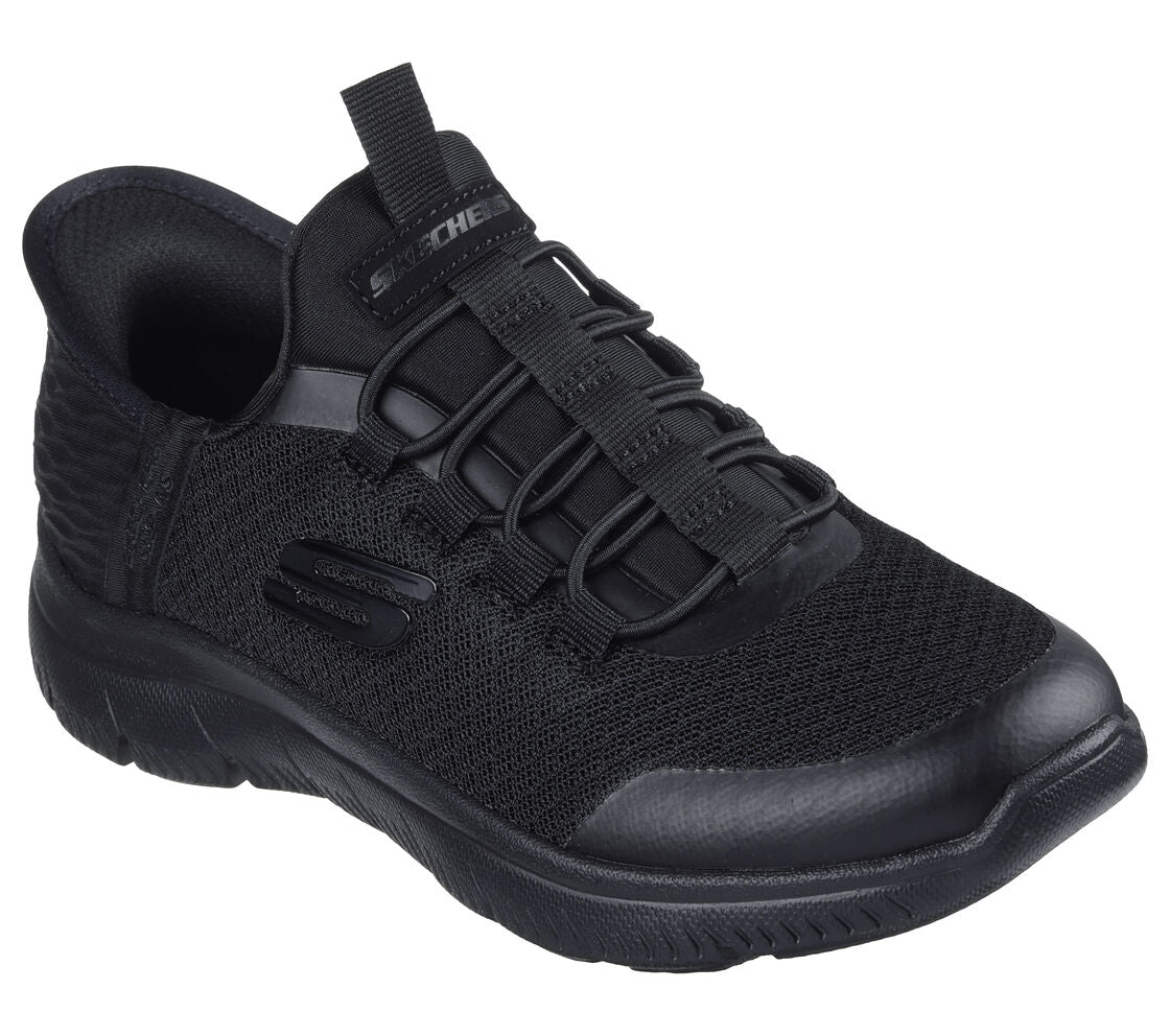 Kids - Summits Black 2 Floor Skechers Slip-ins