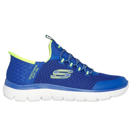 Kids - Navy Blue Skechers Slip-ins Microspec Max