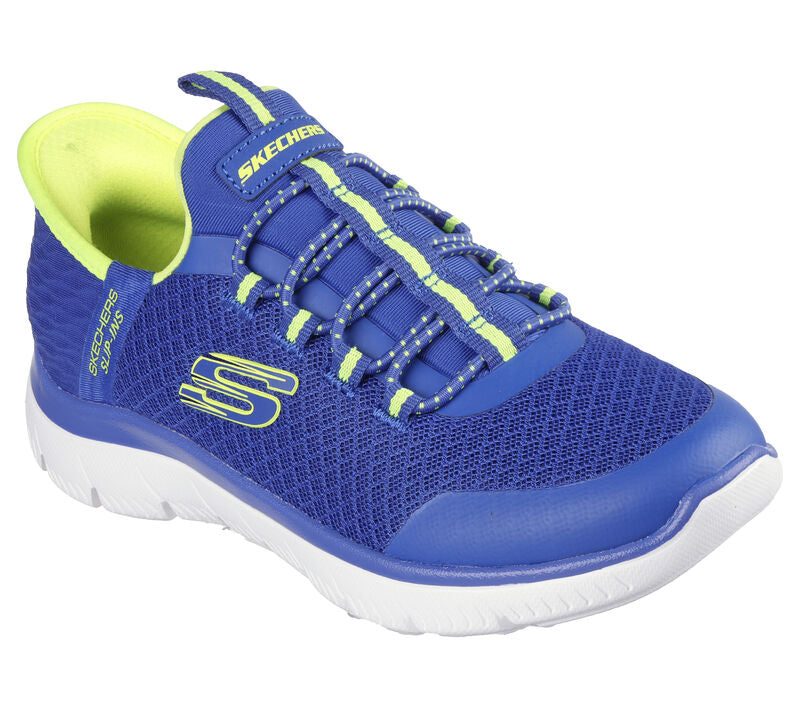 Kids - Navy Blue Skechers Slip-ins Microspec Max