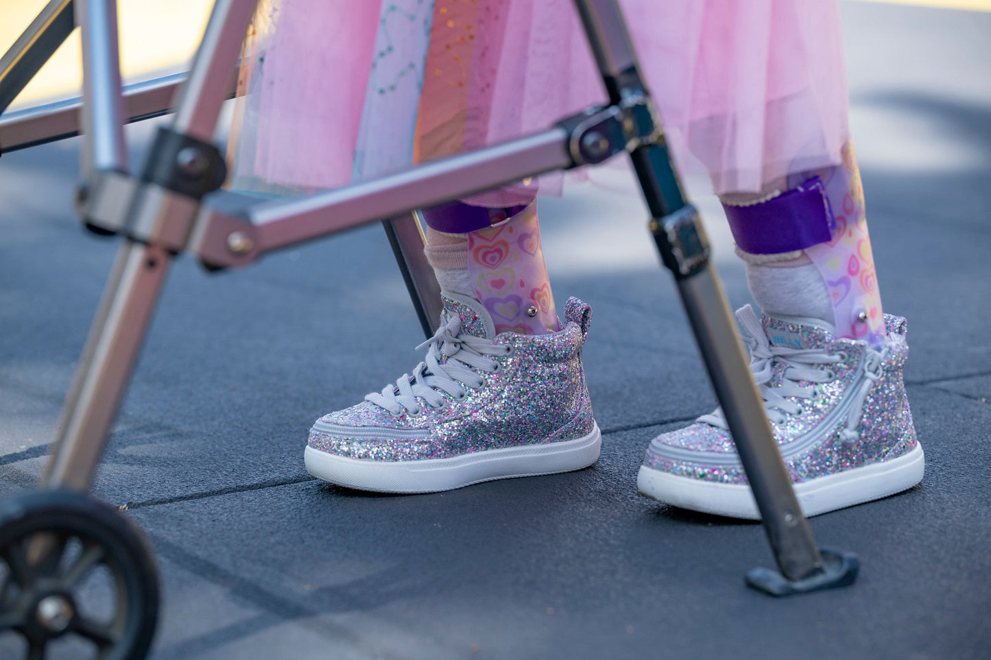 Kids DR II Fit - Multi Glitter BILLY Classic High Tops