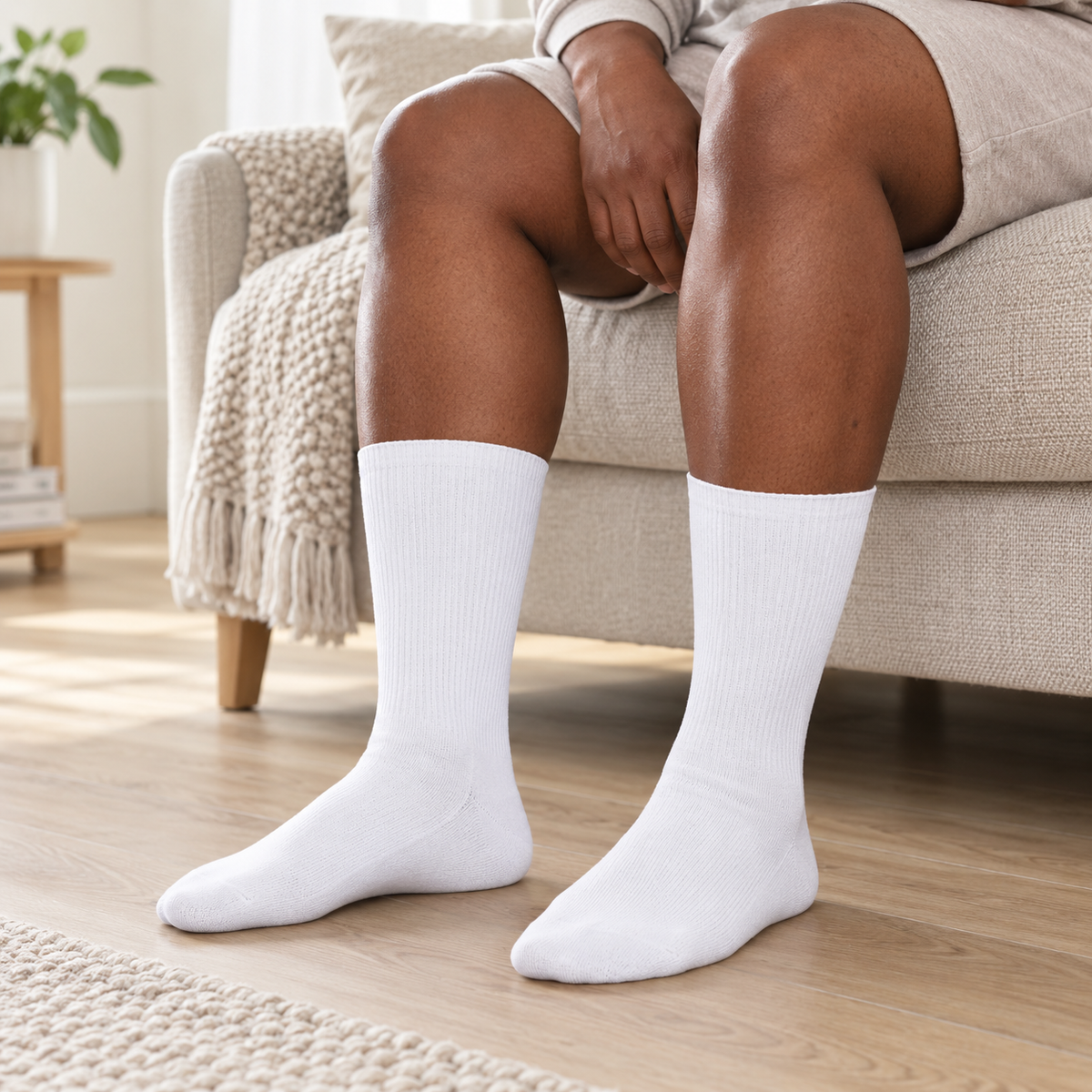 Adults - SmartKnit AFO Seamless Sensitivity Crew Socks