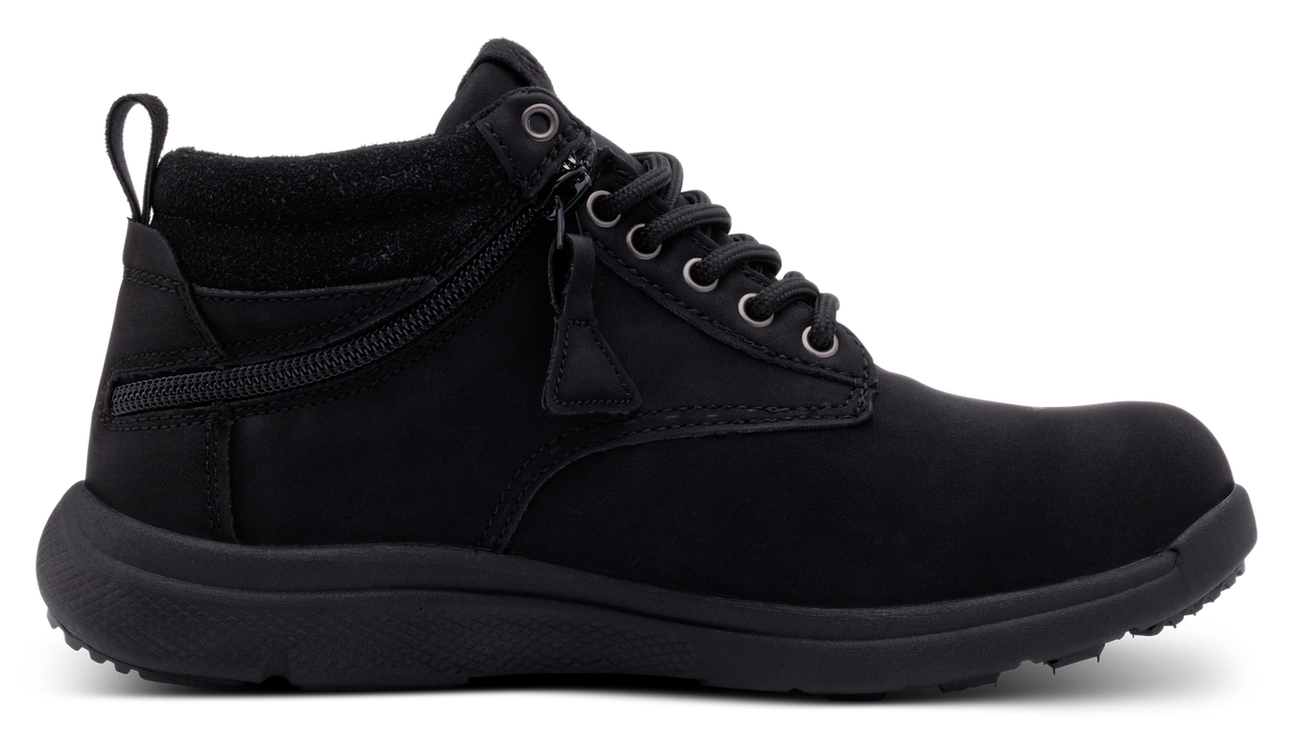 Womens - Black Friendly Shoes Scout Zip-Up Boot